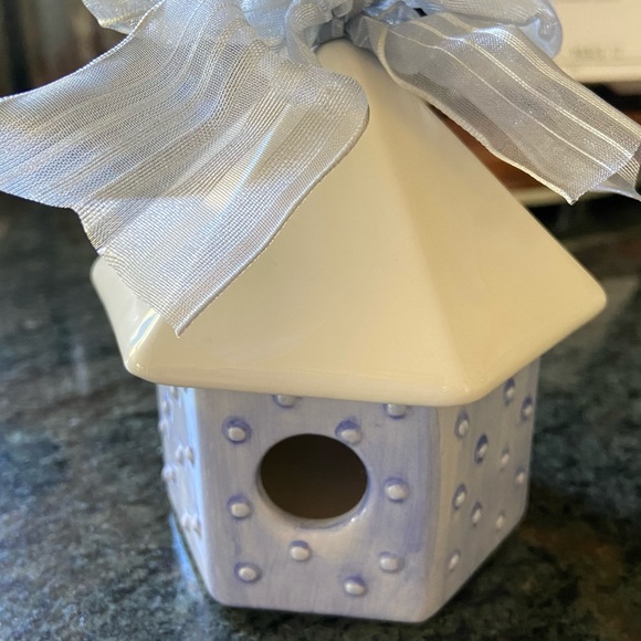 Spring Decor - Mini Ceramic Birdhouse - Picture 2 of 7